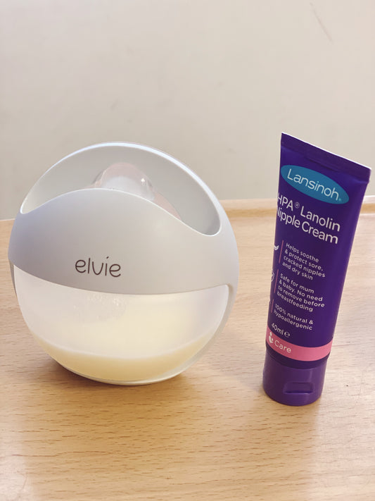 Elvie Curve Pump Lansinoh Nipple Cream
